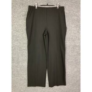 NWT Express‎ Editor Mid Rise Trouser Pants Relaxed Work Pant Black Women’s Sz M